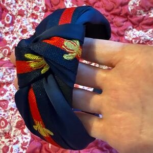 Adorable Blue , Red And Gold Bee headband